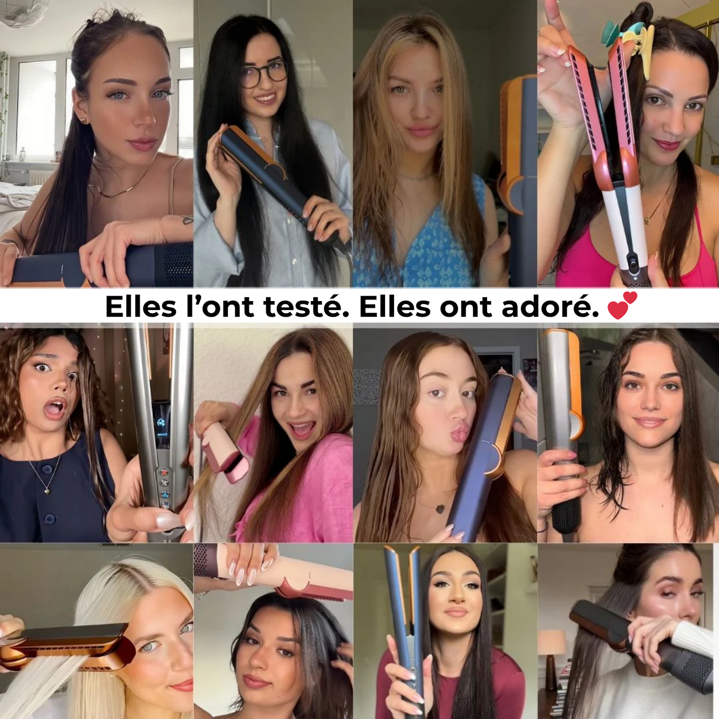 Trenxia™ AirLiss — Lisseur 2 en 1 Séchant & Lissant